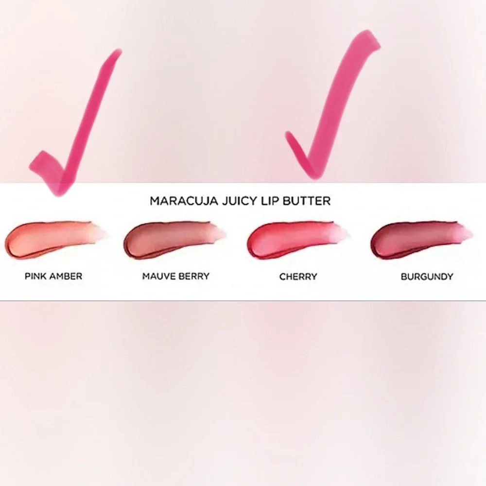 NEW Set of 2 TARTE Maracuja Juicy Lip Butter Full Size cherry & pink amber 💋